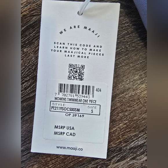 Maaji Womens Reversible One Piece Swimsuit Solid Purple/Striped Floral Blue NWT - Picture 3 of 6